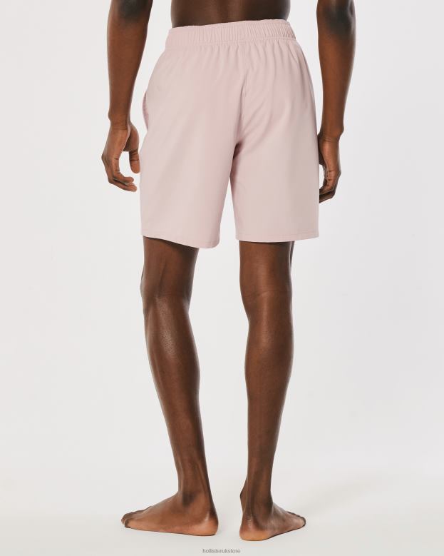 Bottoms Hollister Men Guard Swim Trunks 7\\ 488201309 Pink